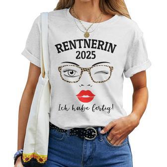 Pensioner 2025 Leopard Glasses For Woman In Retirement Have Ready T-shirt Frauen - Geschenkecke