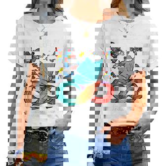 Me Pongo Azul Para La Conciencia Del Autismo Mariposa Hombres Es Niños Camiseta de mujer - Regaloses