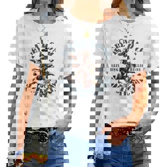 Raccoon Feral Moms Social Club Trendy Mom Mama Women T-shirt | Seseable CA