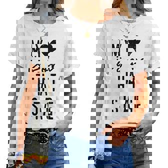 Retro My Heart Is On That Stage Dance Mom Mother's Day Women T-shirt - Thegiftio