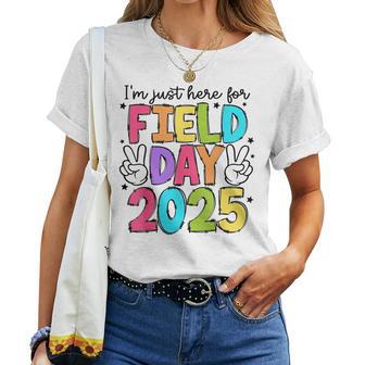 School Field Day Teacher I'm Just Here For Field Day 2025 Women T-shirt - Thegiftio UK