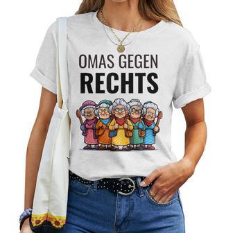 Stellungnahme Gegen Rechts Omas Gegen Rechts T-shirt Frauen - Geschenkecke