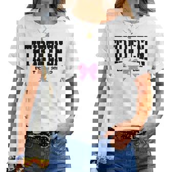 Thirn Est 2012 13-Year-Old 13Th Coquette Birthday Girl Women T-shirt - Thegiftio UK