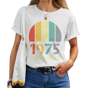 Vintage 1975 Para Edición Limitada Cumpleaños 1975 Manga Larga Camiseta de mujer - Regaloses