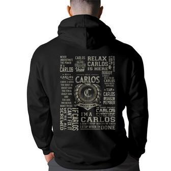 It's A Carlos Thing Carlos Name Hoodie Back Print | Mazezy