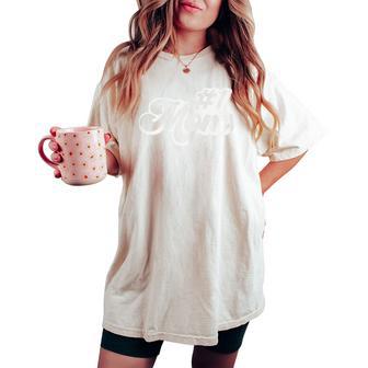 1 Mom Number One Mother's Day Women's Oversized Comfort T-shirt - Thegiftio UK