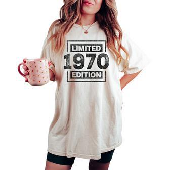 55 Cumpleaños Hombres 55 Años Retro Es Nacidos En 1970 Camiseta extragrande cómoda para mujer - Regaloses