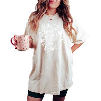 All The Ballpark Is Where I Spend Most Of My Days Mom Women's Oversized Comfort T-shirt - Thegiftio UK