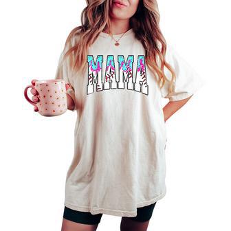 Baseball Mama Ice Cream Drip With Sprinkles Baseball Mom Women's Oversized Comfort T-shirt - Thegiftio