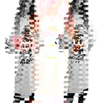 Cute Mama Penguin Family Penguin Baby Newborn Women's Oversized Comfort T-shirt - Thegiftio