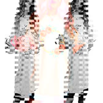 Happiness Is Being A Grandma Grandma Women's Oversized Comfort T-shirt - Thegiftio