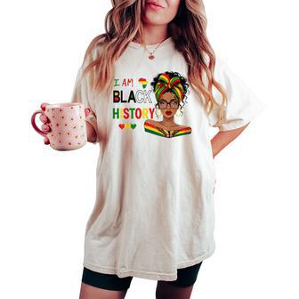 I'm Black History Month African American Girls Women's Oversized Comfort T-shirt - Thegiftio UK