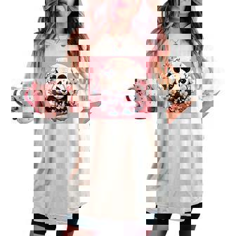 Joli Panda Rose Japonais En Fleur De Cerisier T-shirt oversize confortable pour femme - Cadeauxyz