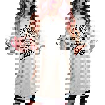 Let's Grow Girls Barbell Babe Gym Women's Oversized Comfort T-shirt | Mazezy