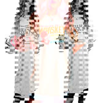 When I Drink Whiskey When I Drink Water Women's Oversized Comfort T-shirt - Monsterry