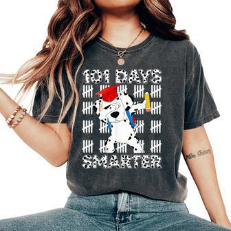 101 Days Of School Happy 100 Days Smarter Teacher Women's Oversized Comfort T-Shirt - Thegiftio UK