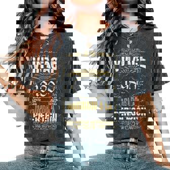 45 Cumpleaños 45 Años Hombre Intage 1980 Regalo Camiseta extragrande cómoda para mujer - Regaloses