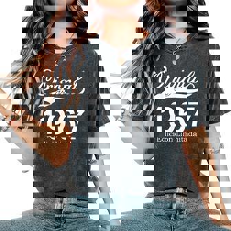 58 Años Cumpleaños Hombre Intage 1967 Original Regalo Camiseta extragrande cómoda para mujer - Regaloses