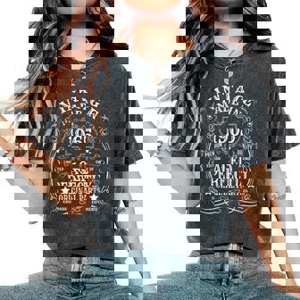 60Th Birthday Man Woman 60 Years 1965 Decorative Women's Oversized Comfort T-Shirt - Seseable