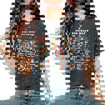 Abcs Of Black History Month Pride Live It Learn It Teacher Women's Oversized Comfort T-Shirt - Thegiftio UK