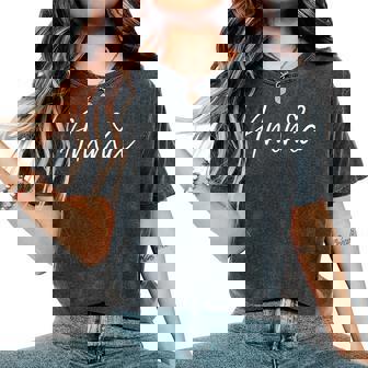 Amma For Grandma Heart Mother's Day Amma Women's Oversized Comfort T-Shirt | Seseable UK