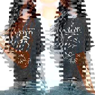 Animal Rescue For Women Dog Cat Lover Adopt Don't Shop Tank Top Women's Oversized Comfort Colors T-Shirt - Monsterry