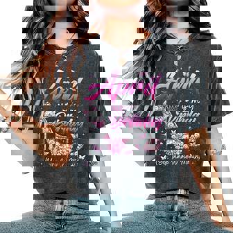 April Is My Birthday Queen The Whole Month Girl Women's Oversized Comfort T-Shirt - Thegiftio UK