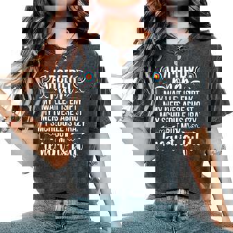 Archery Mom My Heart Is Full Archery Mother Of An Archer Mom Women's Oversized Comfort T-Shirt - Seseable