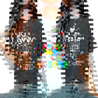 Autism Awareness Autism Squad Support Awesome Boys Girls Women's Oversized Comfort T-Shirt - Thegiftio