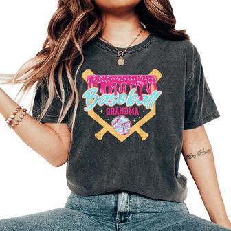 Baseball Grandma Drip Ice Cream Baseball Season Mother's Day Women's Oversized Comfort T-Shirt - Thegiftio UK