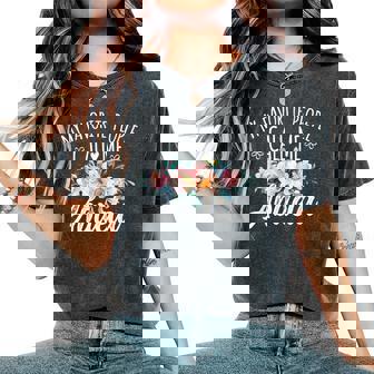 Best Abuela For Mother's Day My Favorite People Call Me Abuela Floral Birthday Abuela Women's Oversized Comfort T-Shirt | Mazezy