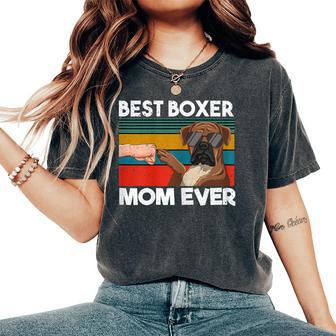 Best Boxer Mom Ever Best Dogs Mum Día De La Madre Camiseta extragrande cómoda para mujer - Regaloses