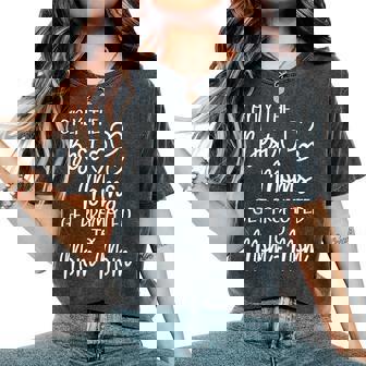 The Best Moms Get Promoted To Mom-Mom For Special Grandma Women's Oversized Comfort T-Shirt - Seseable