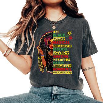 I Am Black History African Black History Month Girls Women's Oversized Comfort T-Shirt - Thegiftio UK