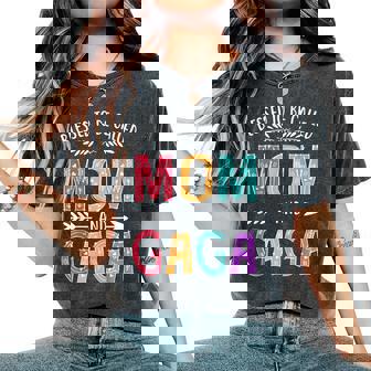 Blessed To Be Called Mom And Gaga Women's Oversized Comfort T-Shirt - Thegiftio