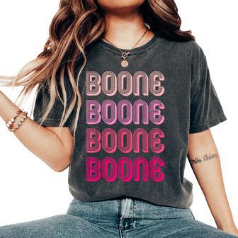 Boone Personalized Name Vintage Girl Women's Oversized Comfort T-Shirt - Thegiftio UK