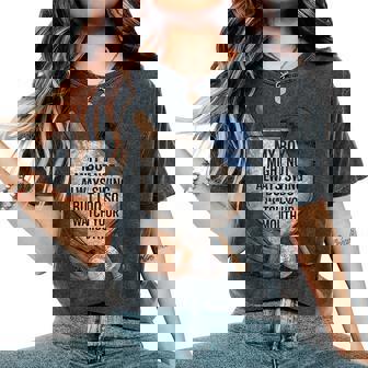My Boy Might Not Always Swing But I Do Baseball Mom Women's Oversized Comfort T-Shirt - Thegiftio