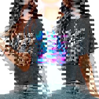 Bruh Its My Birthday Llama Pinata Family Party Boys Girls Women's Oversized Comfort T-Shirt | Mazezy