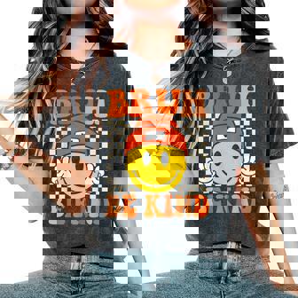 Bruh Be Kind Unity Day Orange Anti Bullying Kindness Women's Oversized Comfort T-Shirt - Monsterry