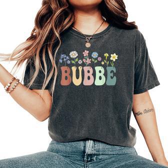 Bubbe Wildflower Floral Bubbe Women's Oversized Comfort T-Shirt - Thegiftio UK