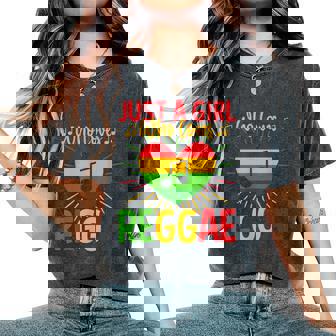 Cool Reggae For Girls Rasta Jamaican Music Rastafari Women's Oversized Comfort T-Shirt - Monsterry