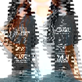 Curtin University Graduate Woman Never Underestimate Women's Oversized Comfort T-Shirt | Mazezy