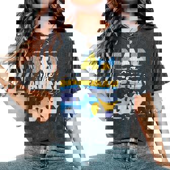 Dad And Mom Of The Birthday Boy Family Party Decoration Women's Oversized Comfort T-Shirt - Thegiftio