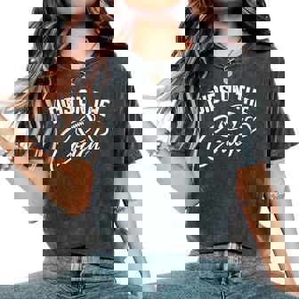 Dibs On The Coach Football Coach Wife Cute Mom Game Day Women's Oversized Comfort T-Shirt | Mazezy