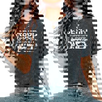 Dog Adoption Quote Vintage Rescued Is My Favorite Breed Women's Oversized Comfort Colors T-Shirt - Monsterry