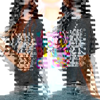 In My Double Digits Era Groovy Ten Years Old 10Th Birthday Women's Oversized Comfort T-Shirt - Seseable
