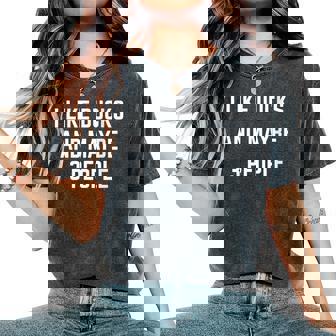 I Like Ducks And Maybe 3 People Feeding Ducks Cute Duck Women's Oversized Comfort Colors T-Shirt - Monsterry
