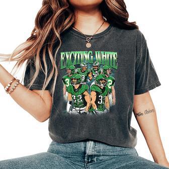 Exciting Whites Apparel Eagles Women's Oversized Comfort T-Shirt - Thegiftio UK