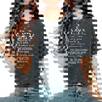 Family For Yia Yia Greek Grandma Ideas Women's Oversized Comfort T-Shirt | Mazezy