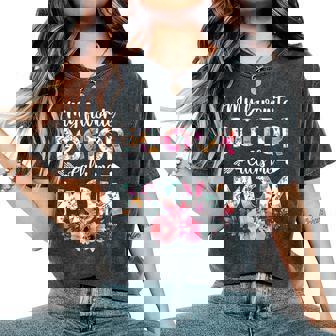 My Favorite Doctor Calls Me Mom Doctor Mom Women's Oversized Comfort T-Shirt | Mazezy